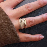The Ivy Ring Set in Silver - TYI Jewelry
