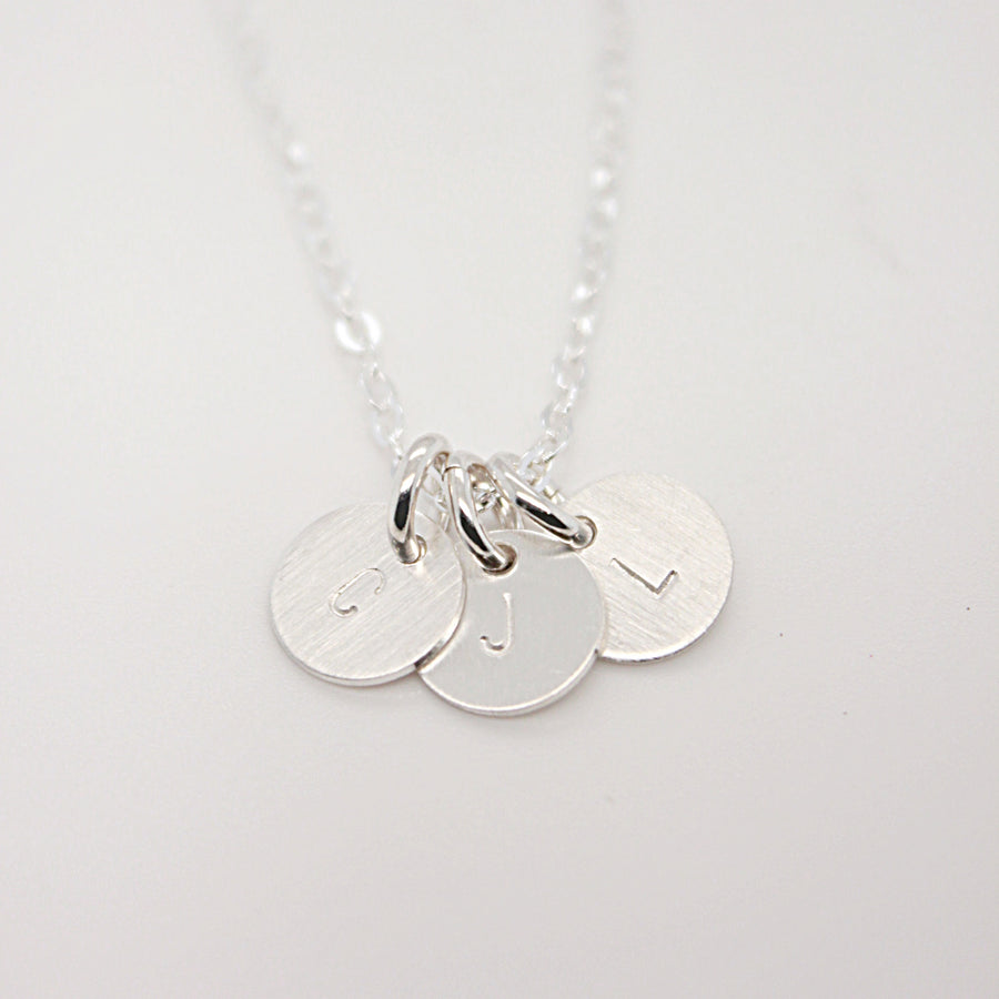Silver Initial Necklace - Going Golden