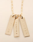 Gold Bar Name Necklace - Going Golden