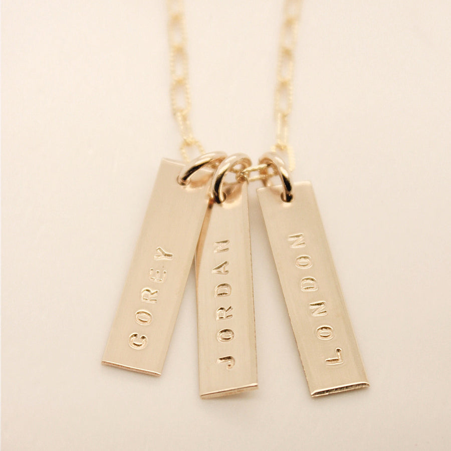 gold bar necklace