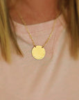 Gold Round Necklace - Going Golden