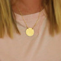 Gold Round Necklace