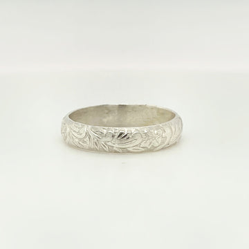 floral ring, mother's day ring, handmade ring, flower band, sterling silver ring, trendy ring, everyday style