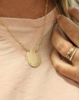 Gold Round Necklace - Going Golden