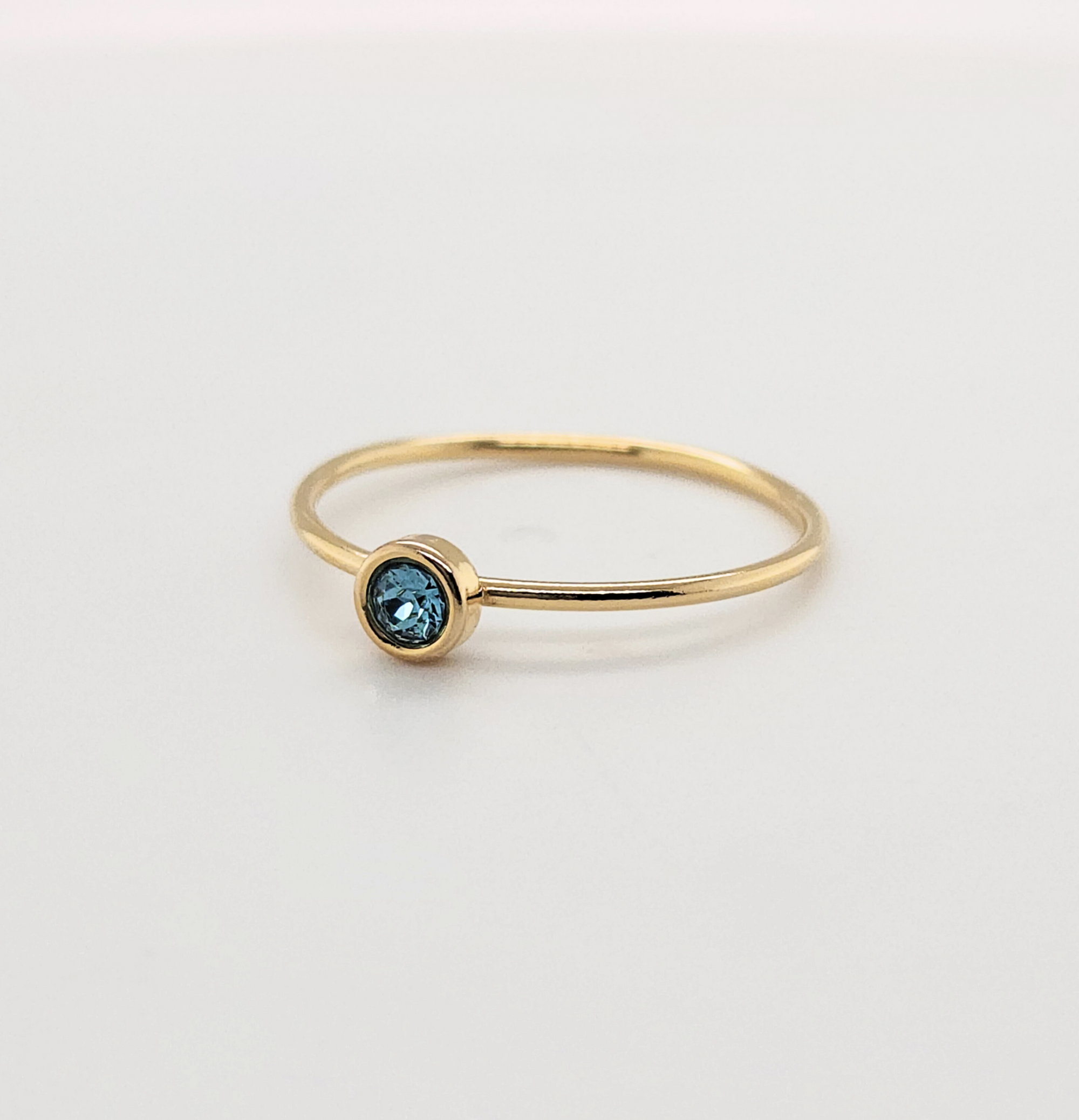 Large December birthstone ring - Going Golden