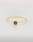 May Large Birthstone Ring - Going Golden