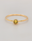 Large November Birthstone Ring - Going Golden