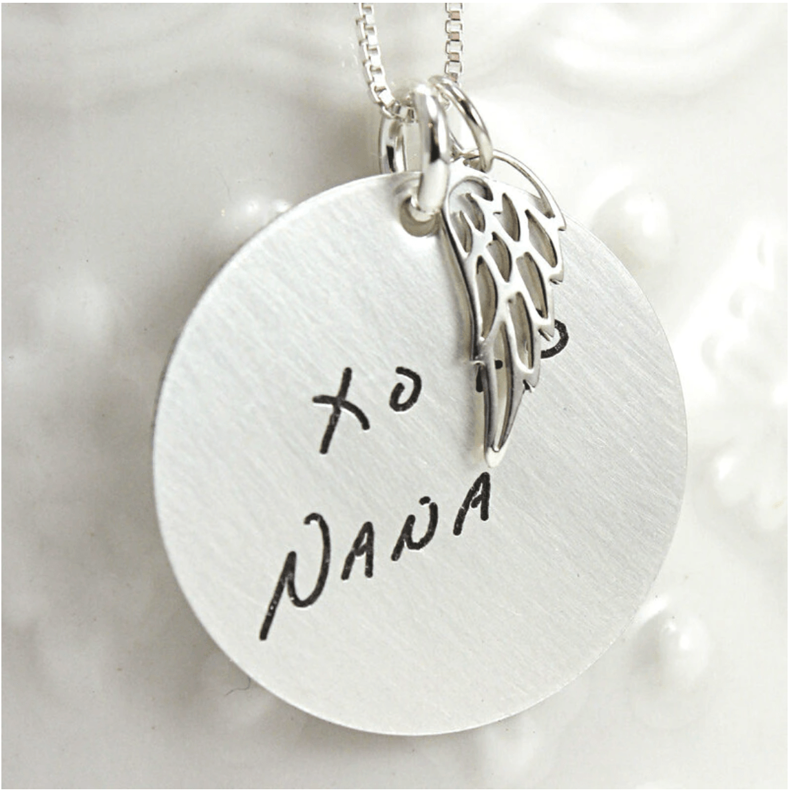 Personalized Handwriting Necklace - Going Golden