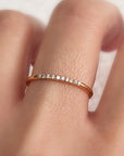 Gold Sparkle CZ Ring - Going Golden