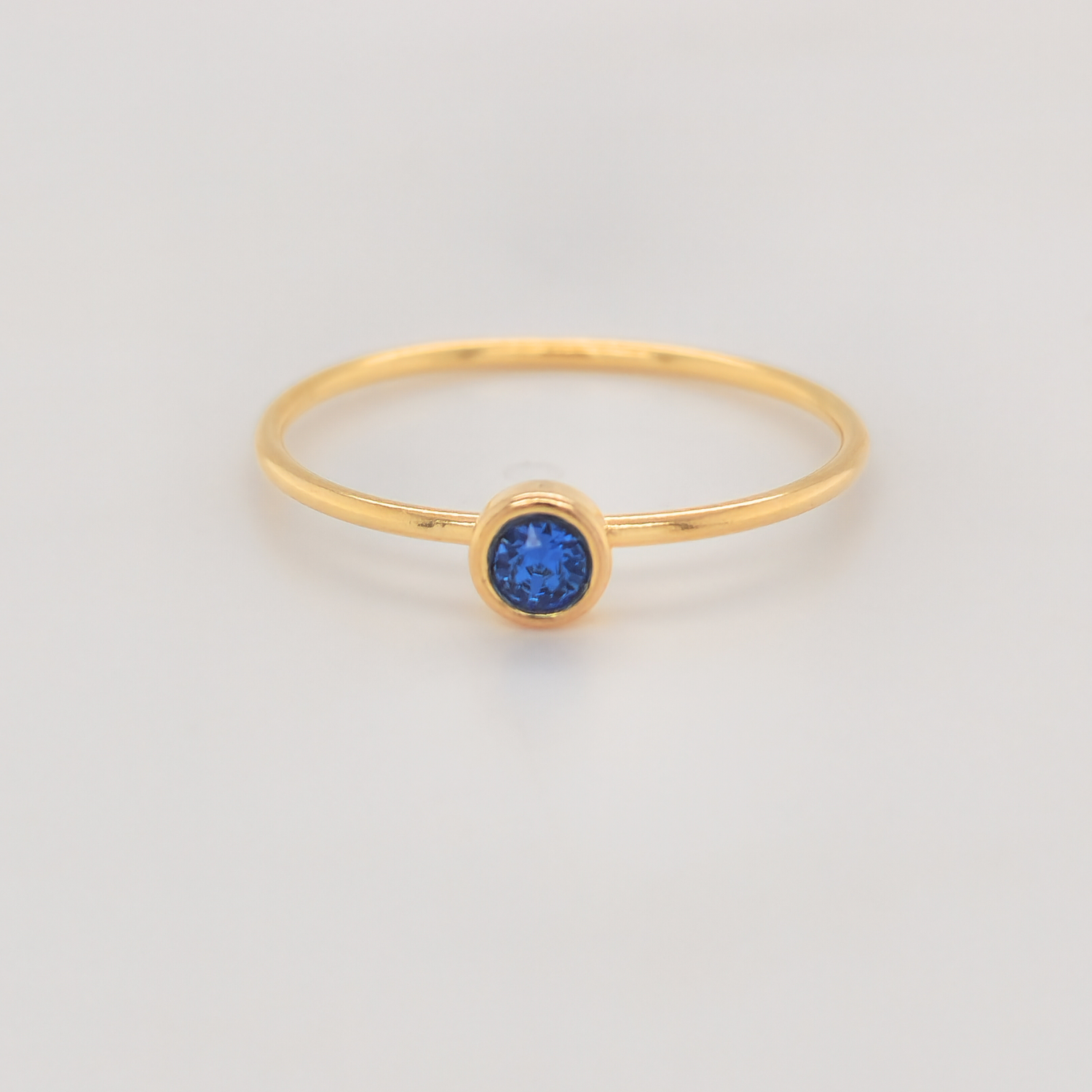 Large September Birthstone Ring - Going Golden