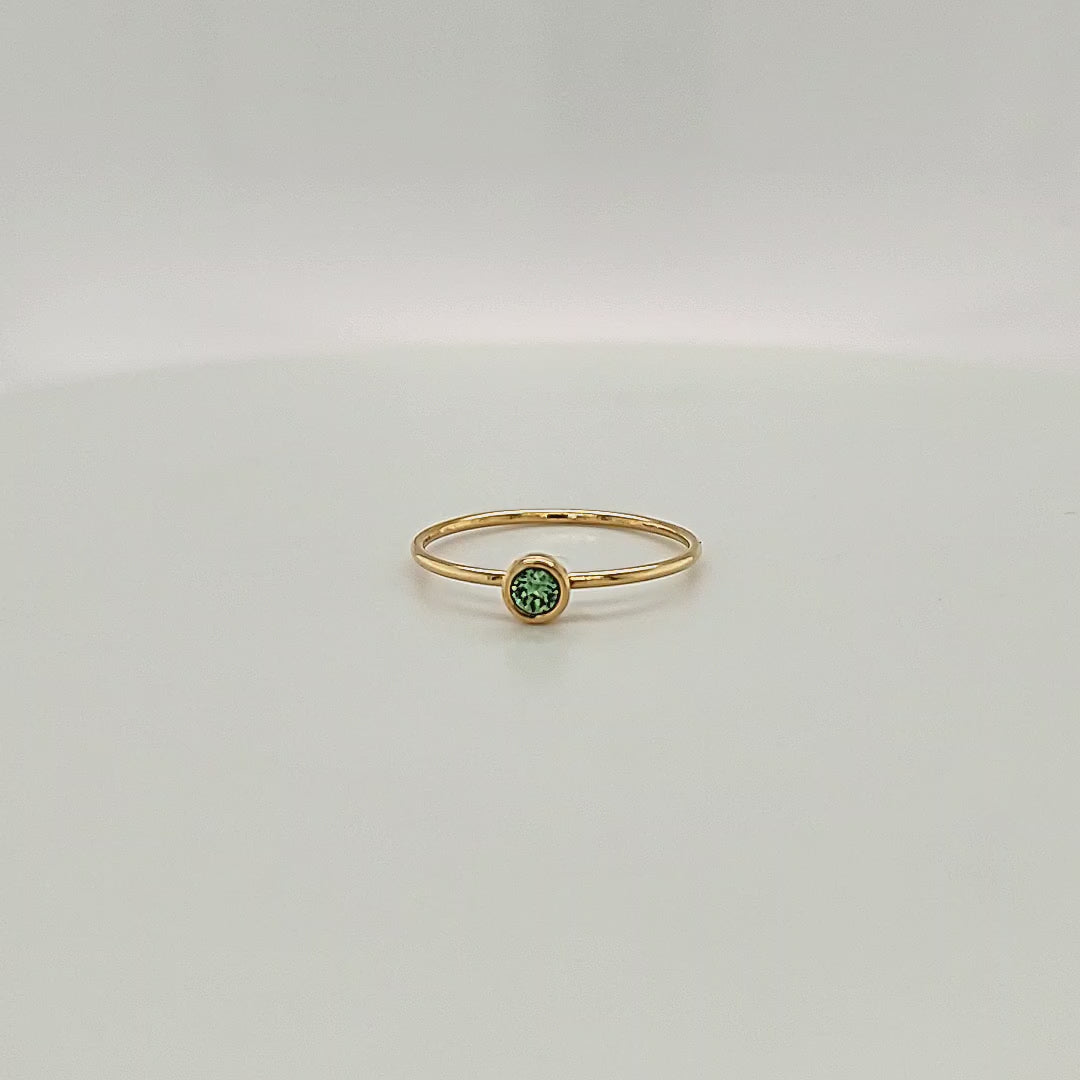  A video circling the Large August Birthstone Ring