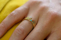 July Birthstone Ring - Going Golden