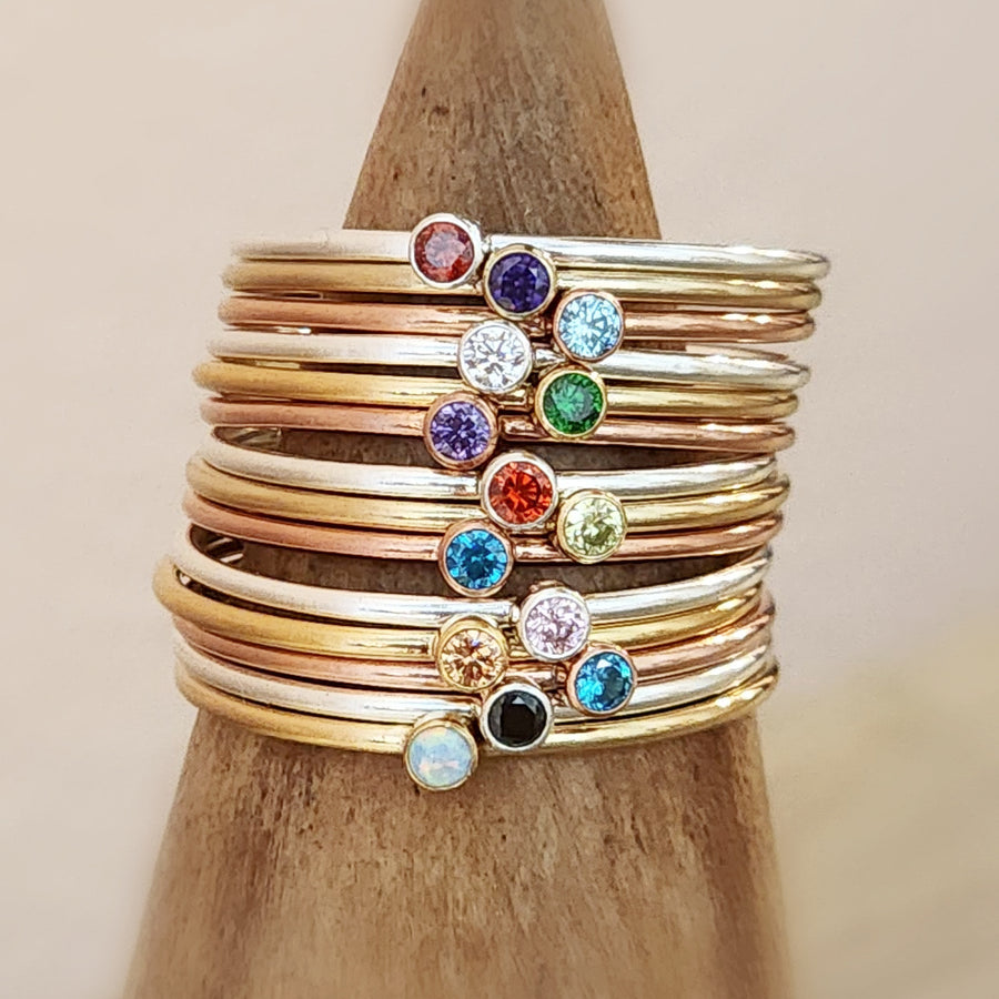 Mixed Metals Class Ring Set