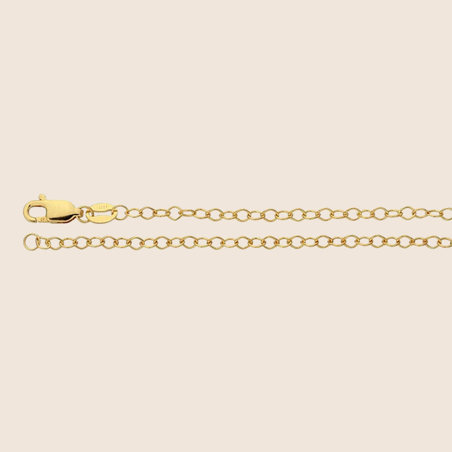 14K yellow gold filled cable chain