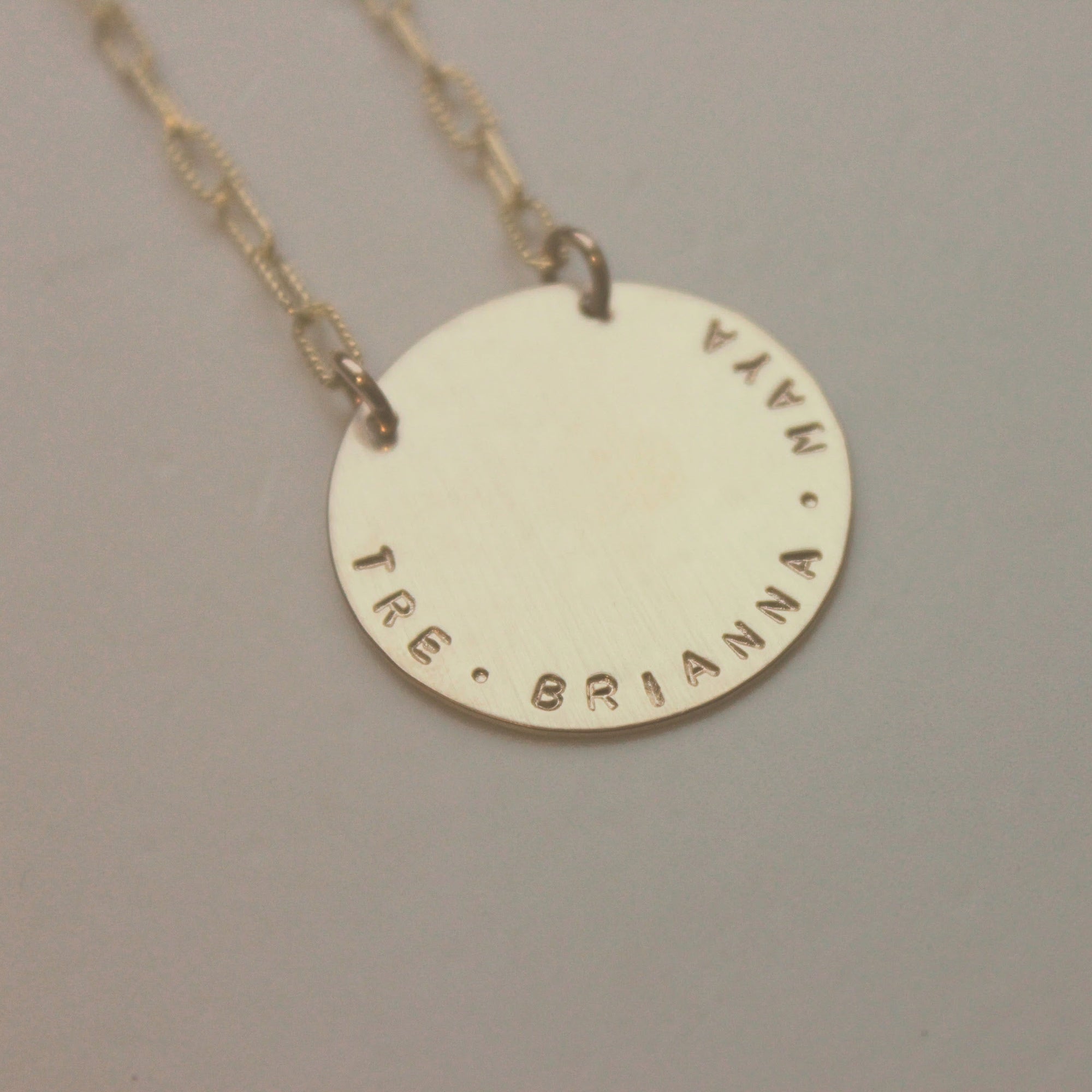 Gold Round Necklace - Going Golden