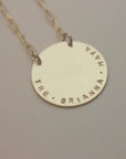 Gold Round Necklace - Going Golden