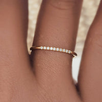 Gold Sparkle CZ Ring - Going Golden