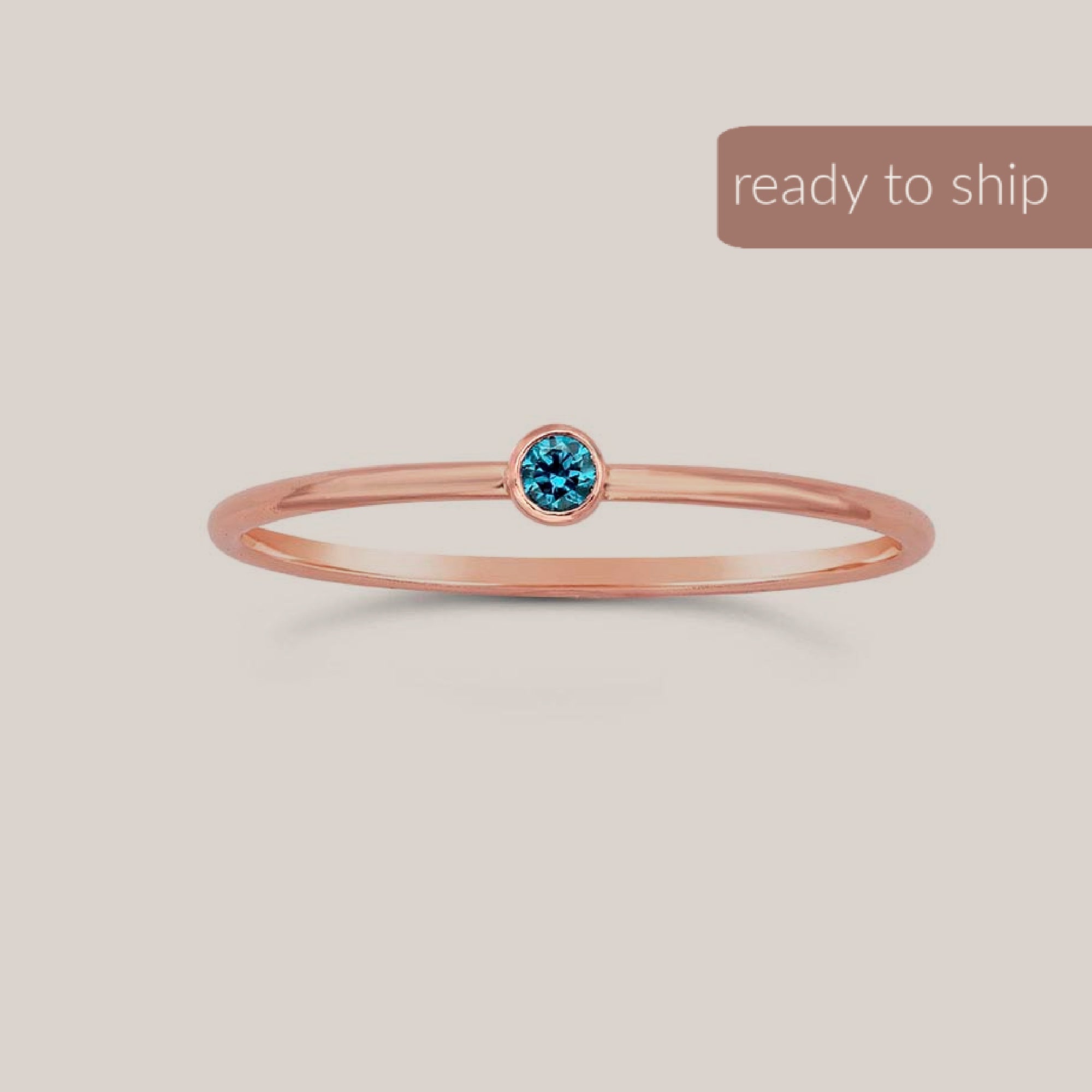 December Birthstone Ring - Going Golden