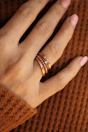 The Faith Ring Set - Going Golden