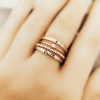 The Faith Ring Set - Going Golden