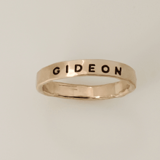 Thick Personalized Rings - Going Golden