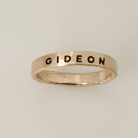 Thick Personalized Rings - Going Golden