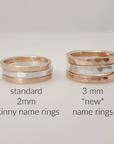 Thick Personalized Rings - Going Golden