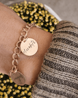 Yellow Gold Filled Name Charm Bracelet - Going Golden