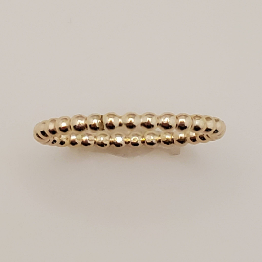 Yellow Gold filled beaded ring - TYI Jewelry