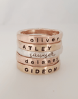 Thick Personalized Rings - Going Golden