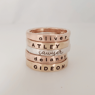 Thick Personalized Rings - TYI Jewelry