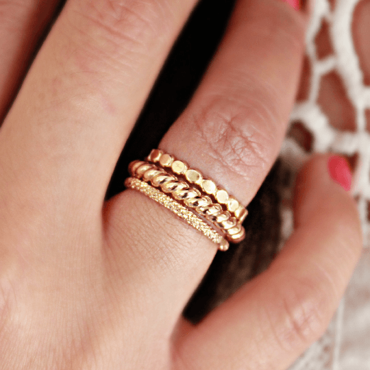 Thick Gold Twisted Ring - Going Golden