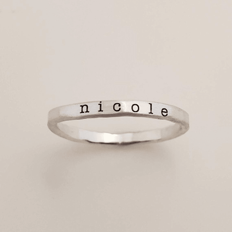 Mom of Two Personalized Name Rings | kandsimpressions