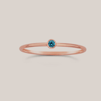 December Birthstone Ring - Going Golden