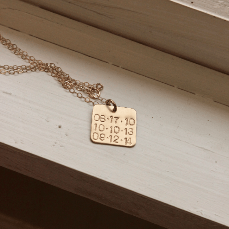 Gold Filled Dates Necklace - TYI Jewelry