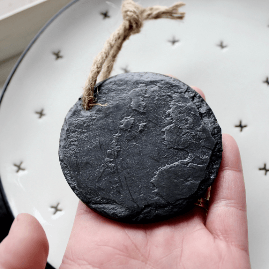 Baby Boy First Christmas Slate Ornament - TYI Jewelry