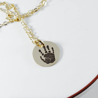 Custom Handprint Necklace - TYI Jewelry