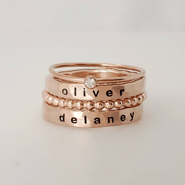The Ellie Set in Rose Gold Filled - TYI Jewelry