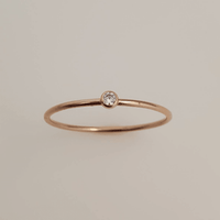 April Birthstone Ring - Going Golden