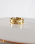 Very Skinny Stackable Stacking Ring - Going Golden