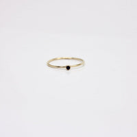black gemstone ring - Going Golden