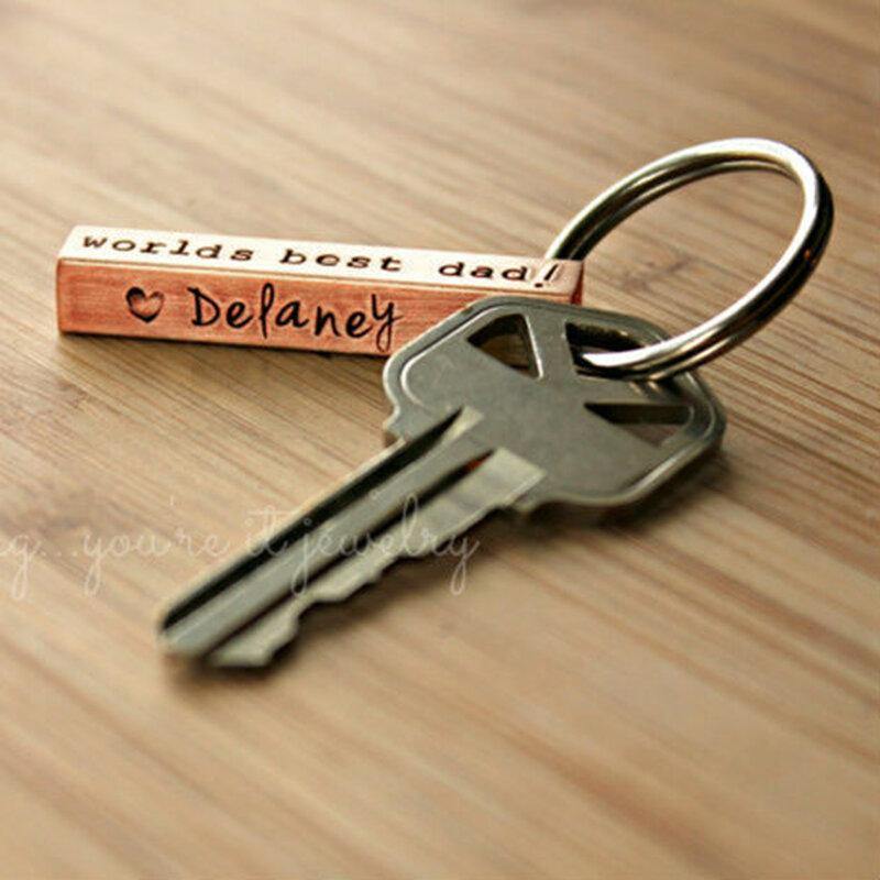 Copper Bar Keyring - Going Golden