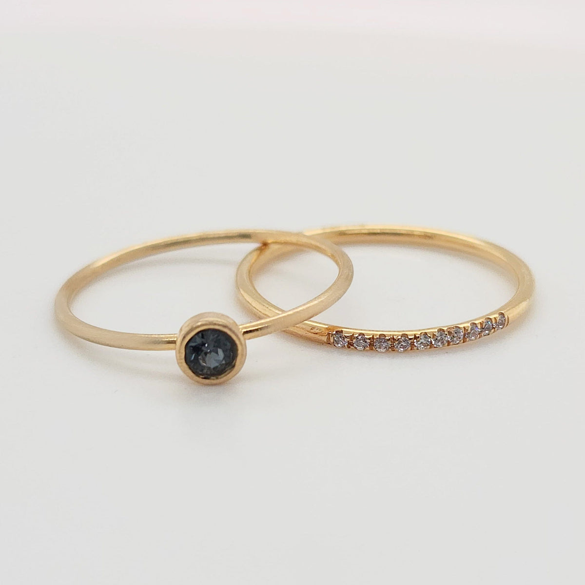 Stone Sparkle Ring Set - Going Golden