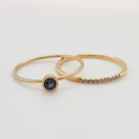 Stone Sparkle Ring Set - Going Golden