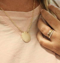 Gold Round Necklace - Going Golden