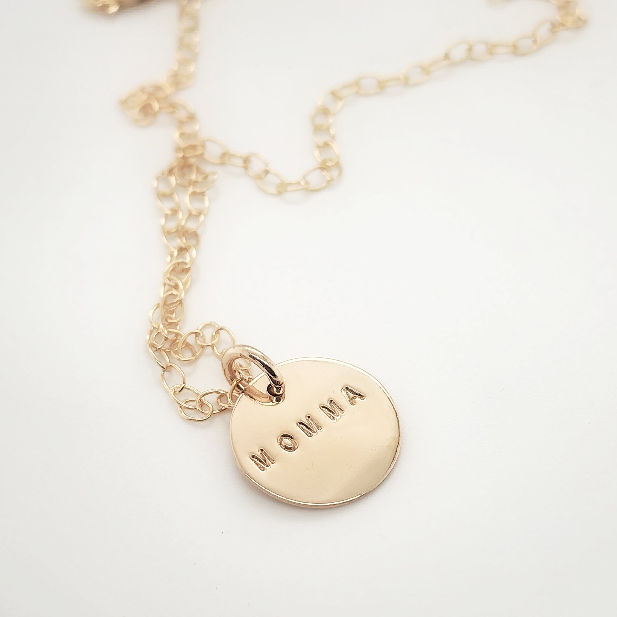 Undarkened 5/8" Block Necklace - Going Golden