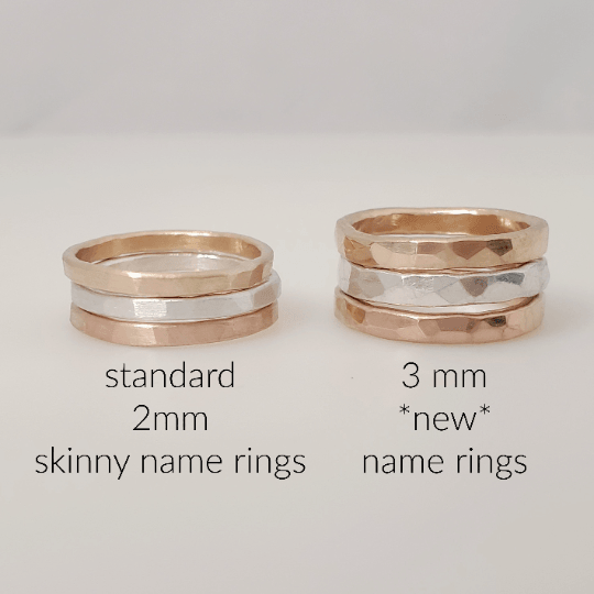 Thick Personalized Rings - Going Golden