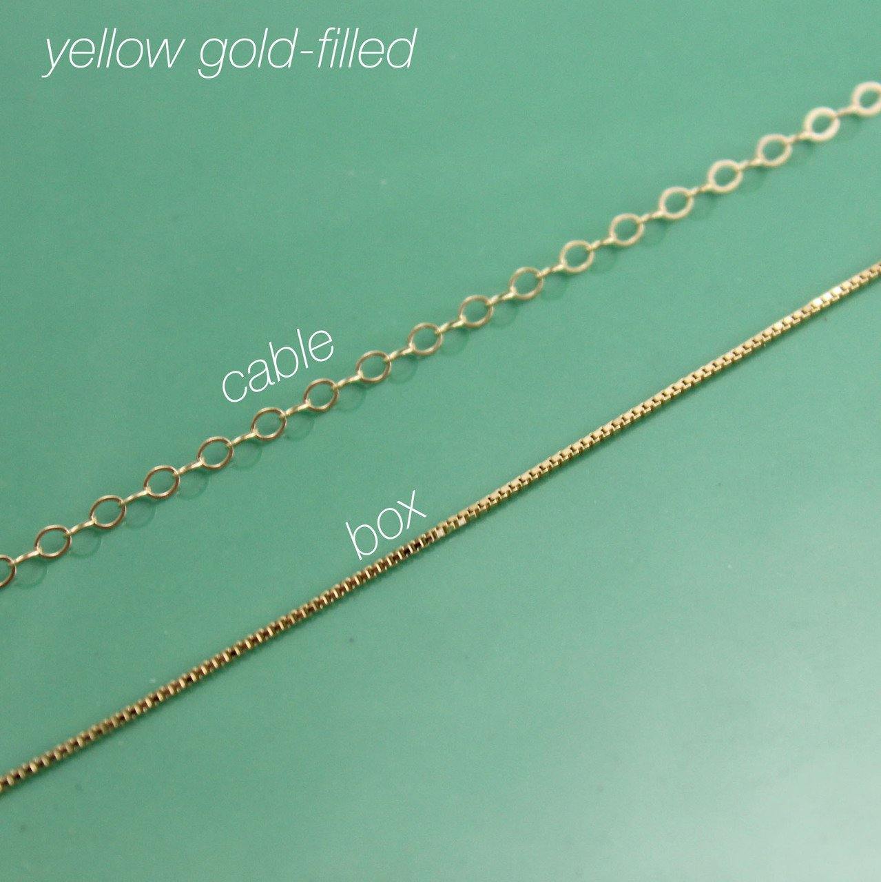 Gold Initial Rectangle Necklace - Going Golden