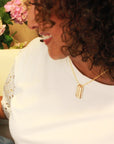 Gold Bar Name Necklace - Going Golden