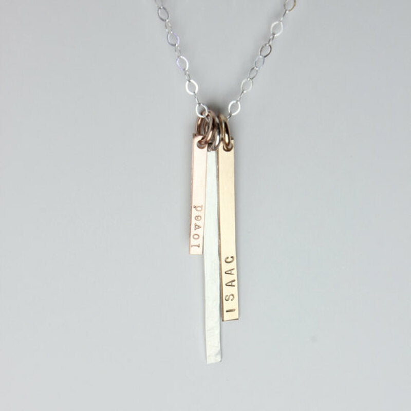 Three Bars Necklace - Going Golden